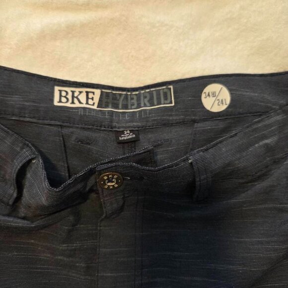 BKE stretch shorts, brand new, dk blue/grey 11.5 inseam size 34 waist - Picture 3 of 3